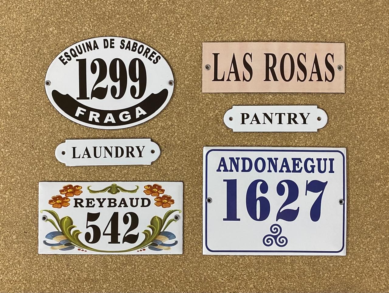 Placa enlozada Parmui, placas parmui