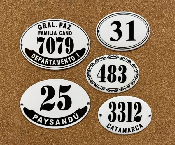 13x18 cm — Placas Parmui Placa enlozada Parmui, 13x18 cm