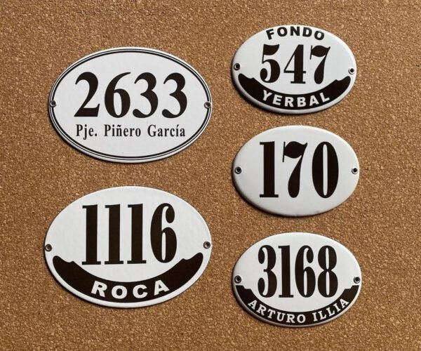 13x18 cm — Placas Parmui Placa enlozada Parmui, 13x18 cm