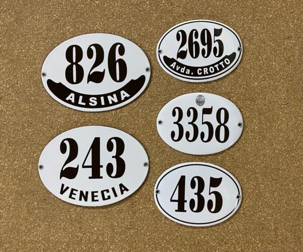 13x18 cm — Placas Parmui Placa enlozada Parmui, 13x18 cm
