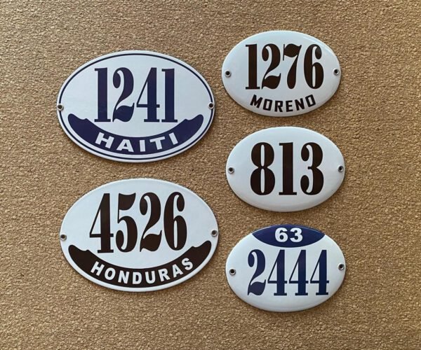 13x18 cm — Placas Parmui Placa enlozada Parmui, 13x18 cm