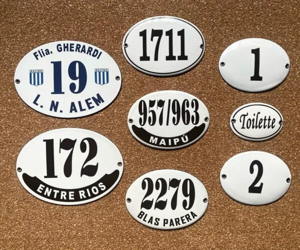 13x18 cm — Placas Parmui Placa enlozada Parmui, 13x18 cm