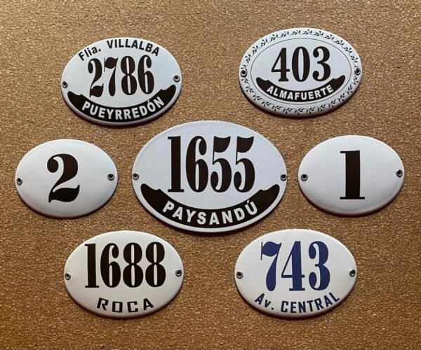 13x18 cm — Placas Parmui Placa enlozada Parmui, 13x18 cm