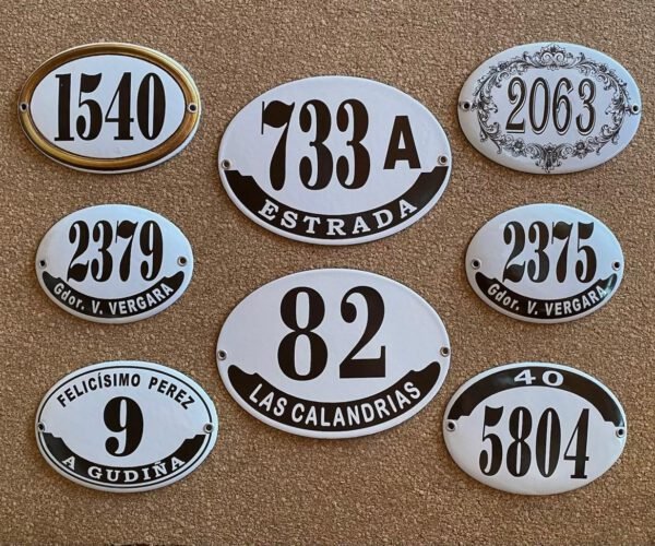 13x18 cm — Placas Parmui Placa enlozada Parmui, 13x18 cm