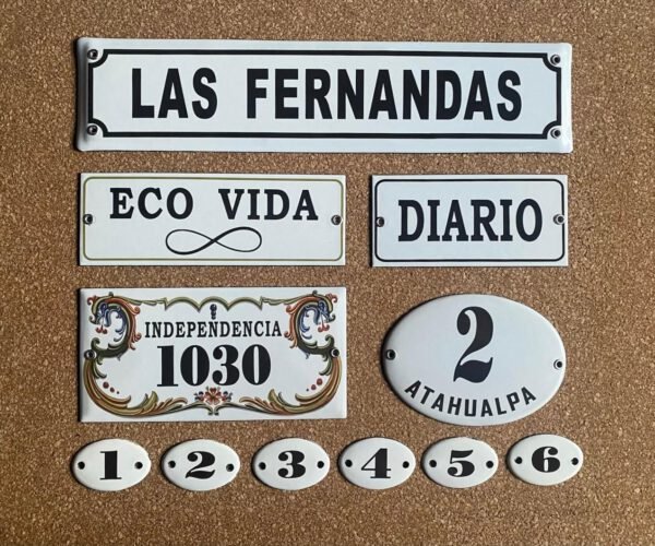 4x6 cm — Placas Parmui Placa enlozada Parmui, 4x6 cm