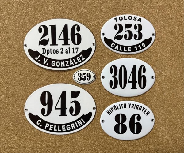 4x6 cm — Placas Parmui Placa enlozada Parmui, 4x6 cm