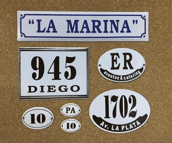 4x6 cm — Placas Parmui Placa enlozada Parmui, 4x6 cm
