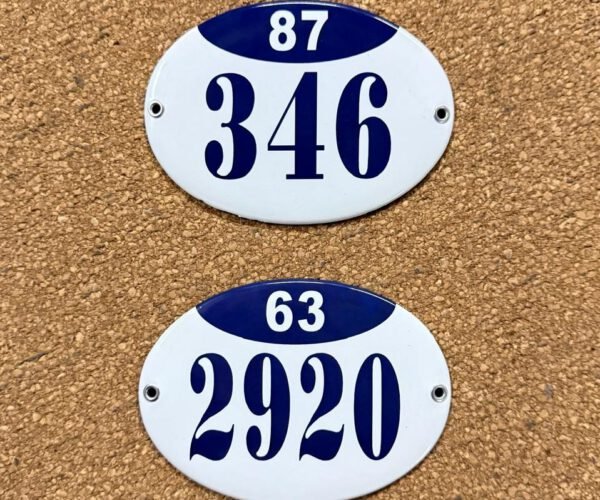 Azules — Placas Parmui Placa enlozada Parmui, azules