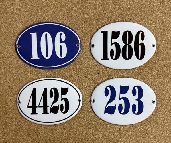 Azules — Placas Parmui Placa enlozada Parmui, azules