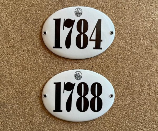 Números de Calle — Placas Parmui Placa enlozada Parmui, números de calle