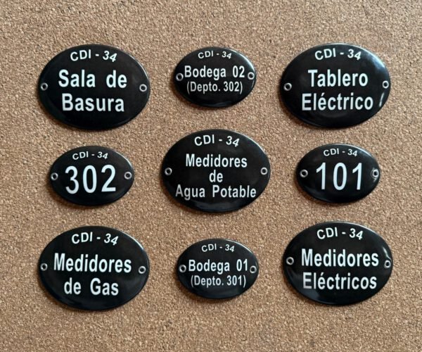 Otras — Placas Parmui Placa enlozada Parmui, otras