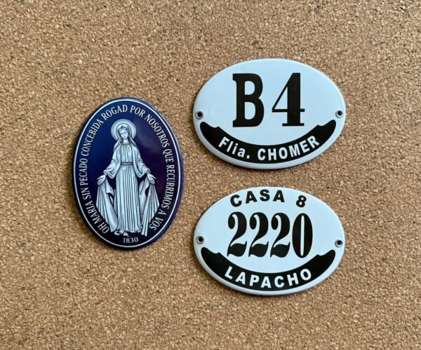 Otras — Placas Parmui Placa enlozada Parmui, otras