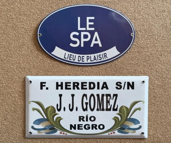 Números de calle 10x25 - 15x30 — Placas Parmui Placa enlozada Parmui, números de calle 10x25 - 15x30