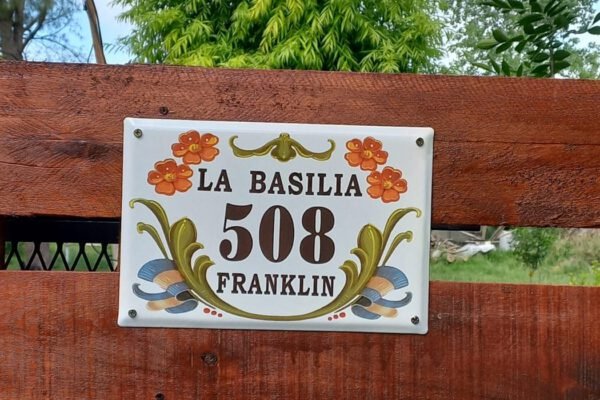 Rectangulares Calle Nuestros clientes — Placas Parmui Placa enlozada Parmui, rectangulares calle nuestros clientes