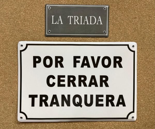 10x20 cm — Placas Parmui Placa enlozada Parmui, 10x20 cm