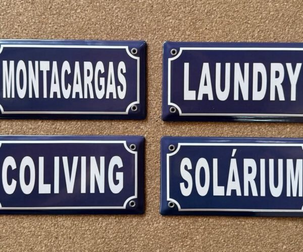 10x20 cm — Placas Parmui Placa enlozada Parmui, 10x20 cm
