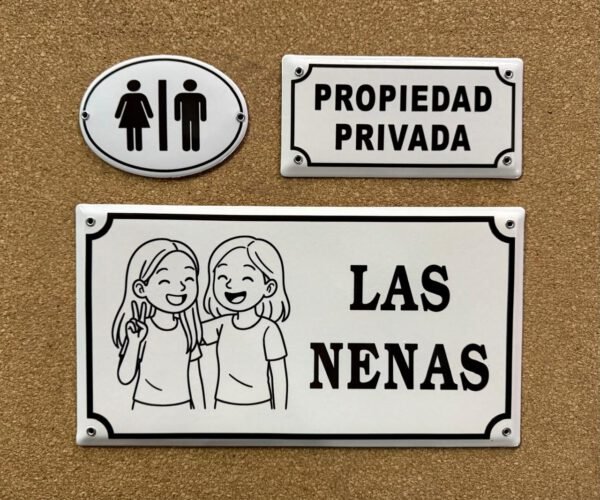 10x20 cm — Placas Parmui Placa enlozada Parmui, 10x20 cm