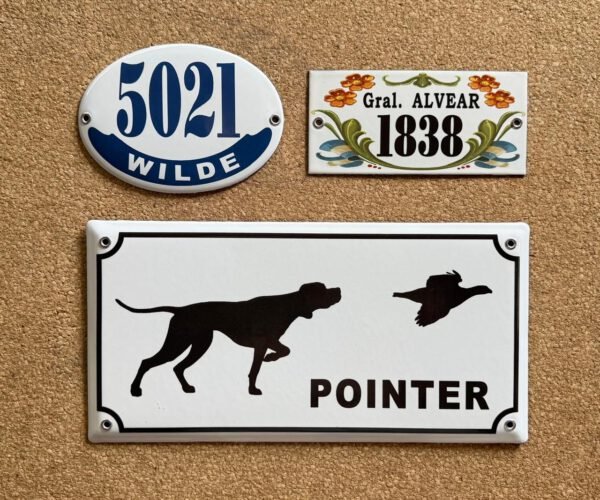 10x25, 10x30 y 15x30 cm — Placas Parmui Placa enlozada Parmui, 10x25, 10x30 y 15x30 cm