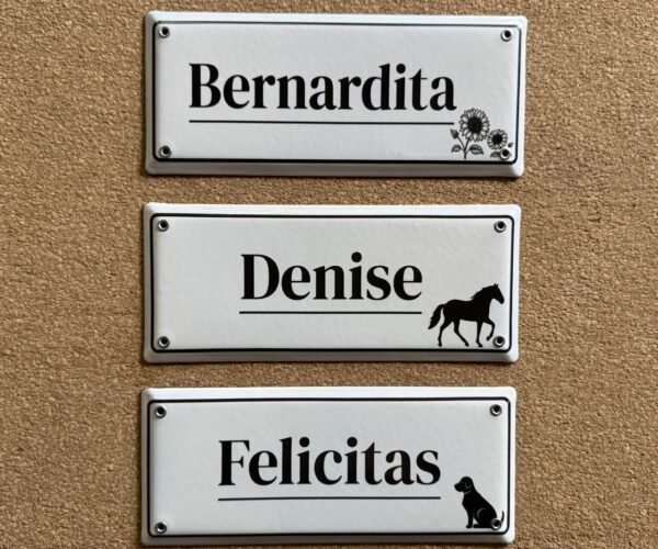 10x25, 10x30 y 15x30 cm — Placas Parmui Placa enlozada Parmui, 10x25, 10x30 y 15x30 cm