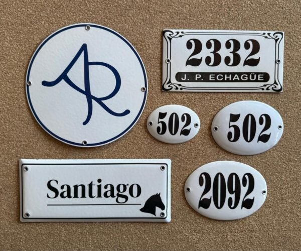 10x25, 10x30 y 15x30 cm — Placas Parmui Placa enlozada Parmui, 10x25, 10x30 y 15x30 cm