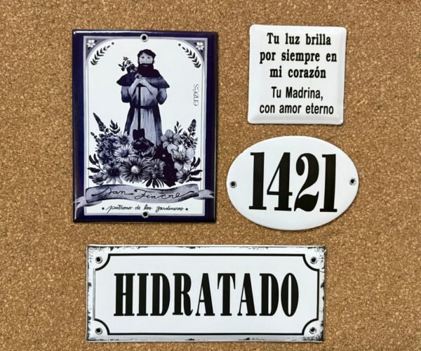 10x25, 10x30 y 15x30 cm — Placas Parmui Placa enlozada Parmui, 10x25, 10x30 y 15x30 cm
