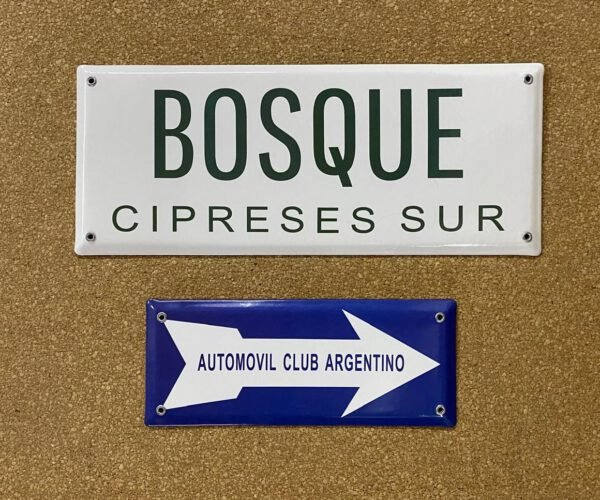 13x38, 15x38 y 15x50 cm — Placas Parmui Placa enlozada Parmui, 13x38, 15x38 y 15x50 cm