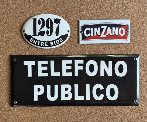 13x38, 15x38 y 15x50 cm — Placas Parmui Placa enlozada Parmui, 13x38, 15x38 y 15x50 cm
