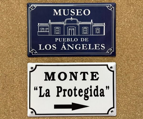 15x25 cm — Placas Parmui Placa enlozada Parmui, 15x25 cm