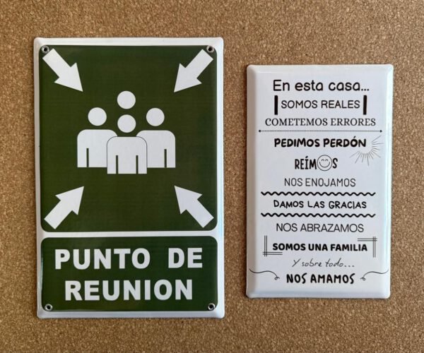15x25 cm — Placas Parmui Placa enlozada Parmui, 15x25 cm