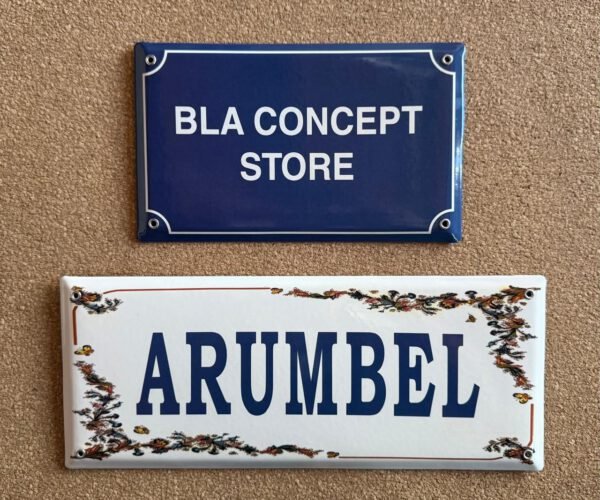 15x25 cm — Placas Parmui Placa enlozada Parmui, 15x25 cm