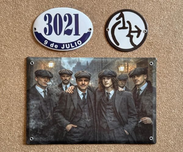 20x25 y 20x30 cm — Placas Parmui Placa enlozada Parmui, 20x25 y 20x30 cm