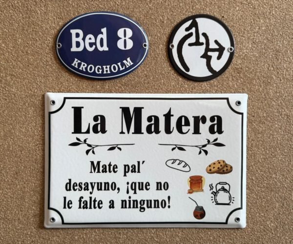 20x25 y 20x30 cm — Placas Parmui Placa enlozada Parmui, 20x25 y 20x30 cm