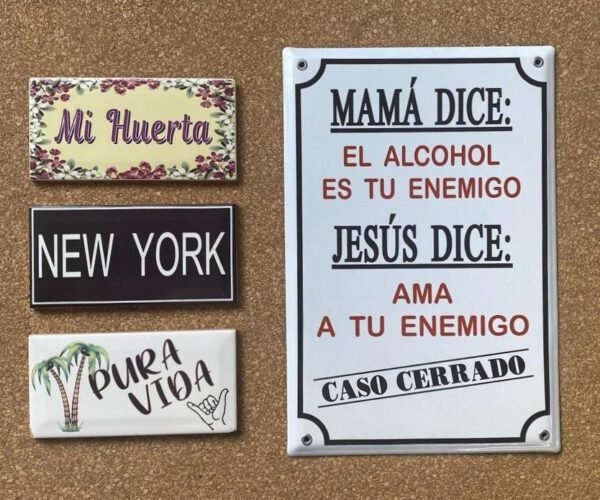 20x25 y 20x30 cm — Placas Parmui Placa enlozada Parmui, 20x25 y 20x30 cm
