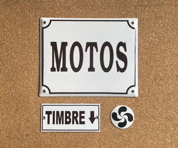 20x25 y 20x30 cm — Placas Parmui Placa enlozada Parmui, 20x25 y 20x30 cm