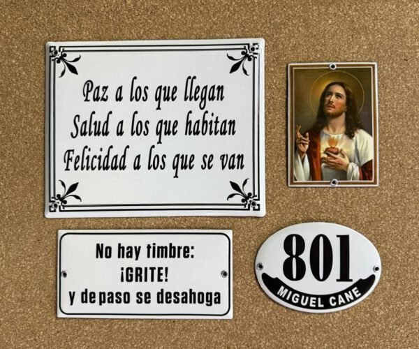 20x25 y 20x30 cm — Placas Parmui Placa enlozada Parmui, 20x25 y 20x30 cm