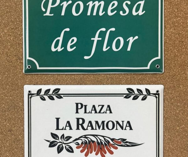 20x25 y 20x30 cm — Placas Parmui Placa enlozada Parmui, 20x25 y 20x30 cm