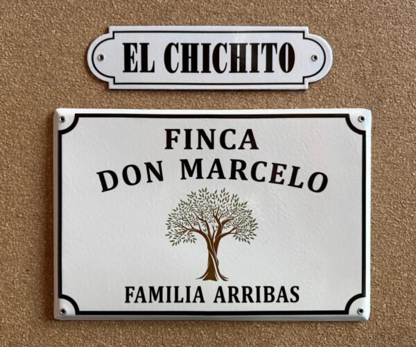 25x38 y 25x50 cm — Placas Parmui Placa enlozada Parmui, 25x38 y 25x50 cm