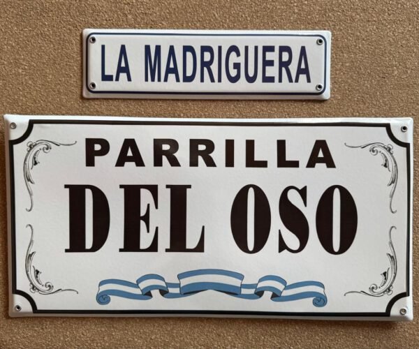 25x38 y 25x50 cm — Placas Parmui Placa enlozada Parmui, 25x38 y 25x50 cm