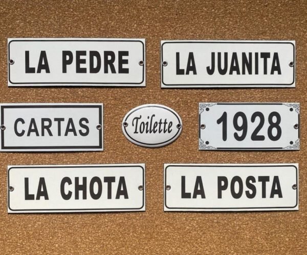 6x9, 7x15 y 7x20 cm — Placas Parmui Placa enlozada Parmui, 6x9, 7x15 y 7x20 cm