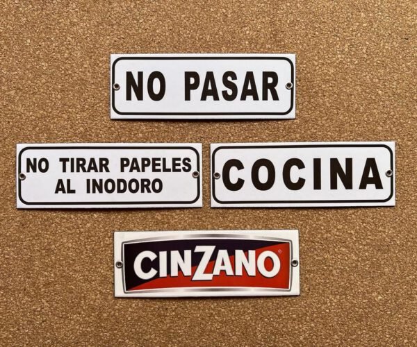 6x9, 7x15 y 7x20 cm — Placas Parmui Placa enlozada Parmui, 6x9, 7x15 y 7x20 cm