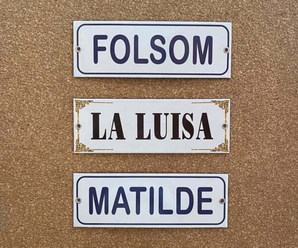 6x9, 7x15 y 7x20 cm — Placas Parmui Placa enlozada Parmui, 6x9, 7x15 y 7x20 cm