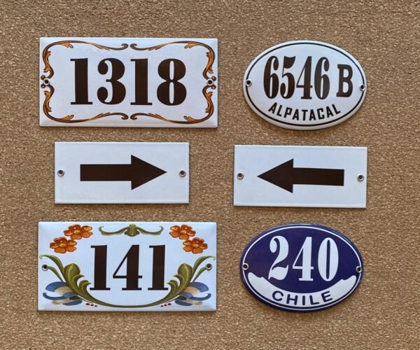 6x9, 7x15 y 7x20 cm — Placas Parmui Placa enlozada Parmui, 6x9, 7x15 y 7x20 cm
