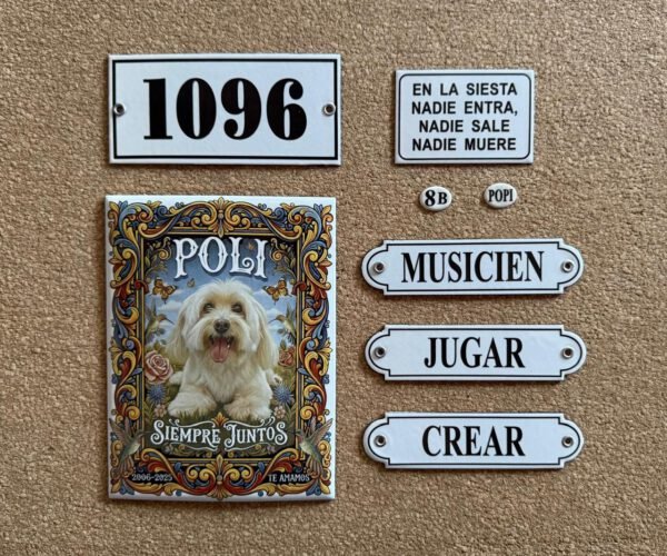 6x9, 7x15 y 7x20 cm — Placas Parmui Placa enlozada Parmui, 6x9, 7x15 y 7x20 cm