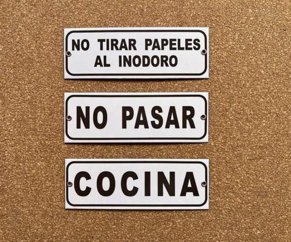 6x9, 7x15 y 7x20 cm — Placas Parmui Placa enlozada Parmui, 6x9, 7x15 y 7x20 cm