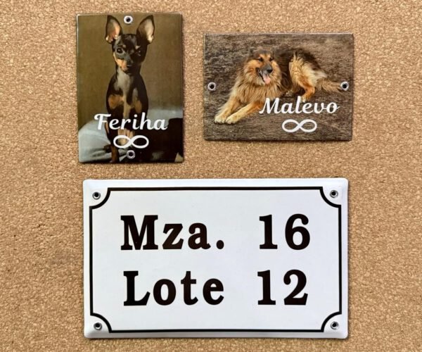 9x12, 10x14 y 10x15 cm — Placas Parmui Placa enlozada Parmui, 9x12, 10x14 y 10x15 cm