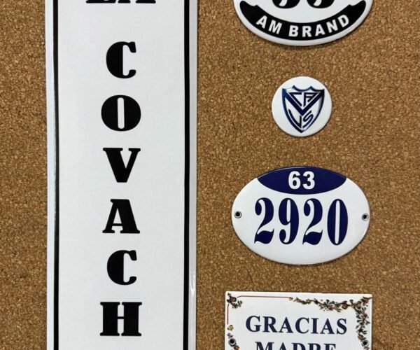 9x12, 10x14 y 10x15 cm — Placas Parmui Placa enlozada Parmui, 9x12, 10x14 y 10x15 cm