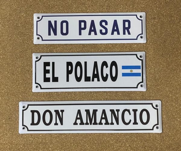 Con Imágenes — Placas Parmui Placa enlozada Parmui, con imágenes