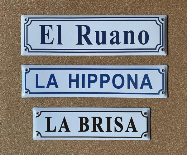 Doble Marco — Placas Parmui Placa enlozada Parmui, doble marco
