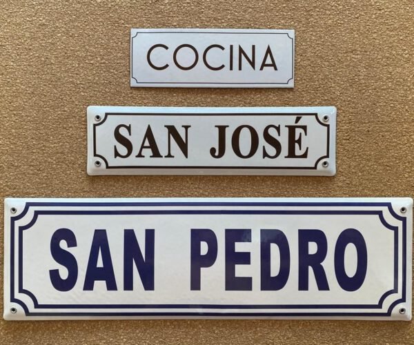 Doble Marco — Placas Parmui Placa enlozada Parmui, doble marco