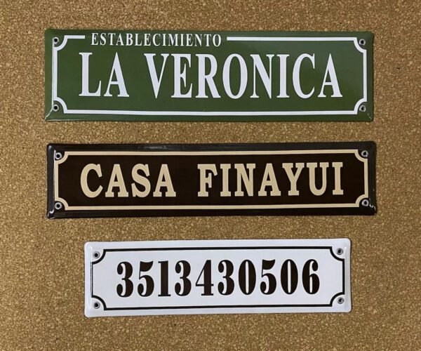 Fondos en Color — Placas Parmui Placa enlozada Parmui, fondos en color